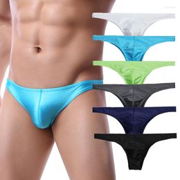 Underpants 3PCS Men Briefs Sexy Bugle Pouch Mini Underwear Cueca Jockstrap Slip Homme Quick Dry Bikini Tanga Beachwear Panties