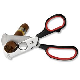 2022 Cigar scissors stainless steel metal cigar knife old-fashioned double-edged scissors handle cigar Punch