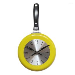 Wall Clocks Clock Metal Frying Pan Design 8 Inch Kitchen Decoration Novelty Art Watch G99A