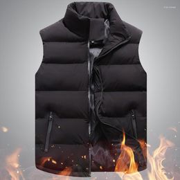 Men's Down Winter Men's Sleeveless Vest Men Jacket Warm Coat Male Casual Waistcoat Plus Size Veste Homme Brand Clothing