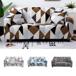 Chair Covers Geometric Sofa Cover Set Elastic For Living Room Modern Couch Furniture Protector Home Decor 1/2/3/4-seater