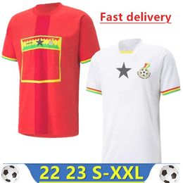 2022 Soccer Jersey World Cup THOMAS National Team 2023 SCHLUPP J.AYEW KUDUS Home Away Football Shirt 22 23 Short Sleeve Men Kids Kit White Red