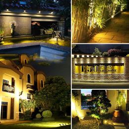 Pathway Solar LED Spotlight RGB Outdoor Tree Garden Landscape Road Patio Security IP65 Waterproof Flood Lawn Wall Lamp