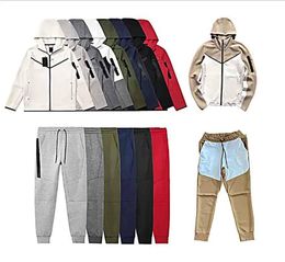 New Mens Sports Pant Hoodies Tech calças de lã de lã Designer Jackets com capuzes espacial calça de algodão feminino casacos de fundo homens jogadores correndo de qualidade tracksuit de saltador de qualidade