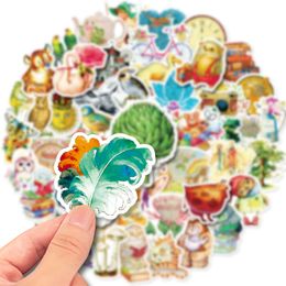 50Pcs Vintage Animal Stickers Non-Random For Car Bike Luggage Graffiti Sticker Laptop Skateboard Motor Water Bottle Snowboard Wall Decals Kids Gifts