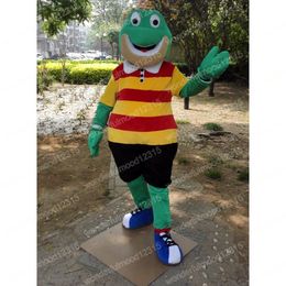 Performance green frog Mascot Costumes Carnival Hallowen Gifts Unisex Adults Size Fancy Party Outfit Holiday Cartoon Character Outfits Suit