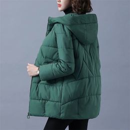 Womens Down Parkas Women Winter Jacket Long Warm Parkas Female Thicken Coat Cotton Padded Parka Jacket Hooded Outwear M4XL 220929