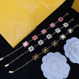Womens Gold Chain Bracelet Designer Jewelry Letter Bangle Mens Gold Bracelets For Women Luxury Fashion Love Chin Bracelets 2209292D