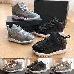 boys shoes size 11 Canada - Baketball Shoes Toddler Sneakers Children Trainers Cool Grey Kids Fashion Designer Big Boys Girls 2022 New Jumpman 11 11S Size Eur 22-35