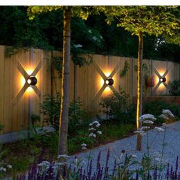 Wall Lamp Cross-star Light Ball Outdoor Lights Waterproof Decoration Balcony Garden Aisle Corridor