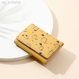 Wallets Wallets Cat Wallets For Women Fashion Cute Cartoons Luxury Women Small Wallet Leather Short Card Hold Package Female Wallet L220929