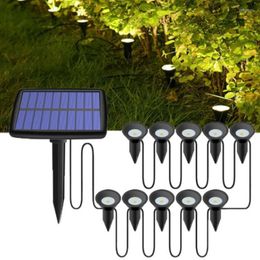 Solar Lawn Lamp Waterproof Garden Pathway Decor String Light Outdoor Power Lights Home Festival Decoration