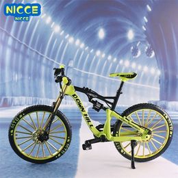 Diecast Model car Nicce Mini 1 10 Alloy Bicycle Metal Finger Mountain Bike Racing Simulation Adult Collection Toys for Children 220930
