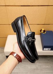 Men Business Office Formal Dress Shoes Brand Designer Wedding Fashion Oxfords Male Genuine Leather Comfortable Flats Size 38-45