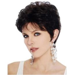 Women Short Hair Synthetic Wigs Fluffy Fashion Curly Natural Wave