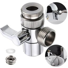 Bath Accessory Set Switch Faucet Adapter 3 Way Tee Connector Shower Head Diverter Valve Home Improvement Faucets Water Separator Diffuser