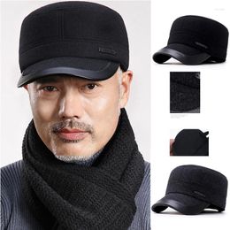 Berets Men's Adjustable Baseball Cap Outdoor Leisure Sports Fashion Boy's Truck Father's Women's Winter Warm