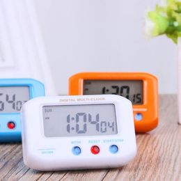 Table Clocks Portable Electric Desktop Clock Mini LED Digital Electronic Alarm Screen For Home Office Desk