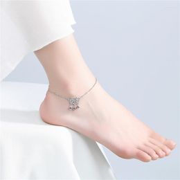 Anklets KOFSAC Trendy 925 Sterling Silver For Women Personality Long Life Lock Bells Foot Chain Jewellery Girl Birthday Gifts