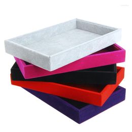 Jewellery Pouches 5Colors Stackable Trays Inserts Velvet Catch All Display Tray Case Bracket Boutique Decoration Storage Organiser