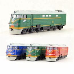 Diecast Model car -selling 1 87 alloy pull back Dongfeng train model children's gifts in original packaging simulation of sound and light 220930