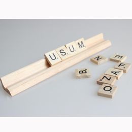 Metal Painting Wood Scrabble Tiles Letters Stand Rules 19 Cm Length No Letters Wooden Stands