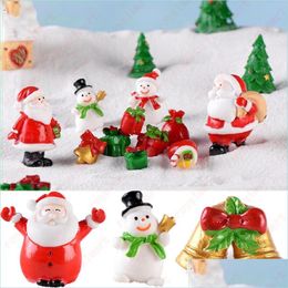 Christmas Decorations Christmas Ornaments Resin Santa Claus Snowman Wreath Elk Socks Bells Landscape Decoration For Home I Sports2010 Dhorm