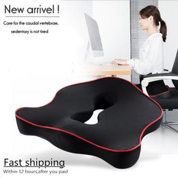 CushionDecorative Pillow Premium Memory Foam Seat Cushion Coccyx Orthopedic Car Office Chair Cushion Pad for Tailbone Sciatica Lower Back Pain Relief 220930
