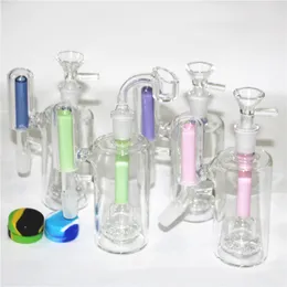 Wholesale Hookah ash catcher 14.5-14.5mm blue 6 arm tree perc ashcatcher for water pipe dab rig bong