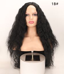 Loose Wave Wig Long Curly Hair Synthetic Wigs Ladies Wig Medium Corn Curler