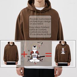 Men's Hoodies Hoodie Print Hooded Pullover Customised Items Hipster High Street Style Fleece Streetwear