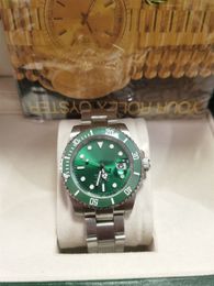 With original box Mens Watches 40mm Ceramic Bezel full Stainless Steel Automatic Mechanics Movment Green reloj de lujo Sapphire 5ATM waterproof Watch 2813