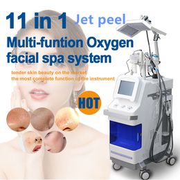 11 In 1 Multifunction Beauty Equipment Jet Peel Oxygen Sprayer Hydra Dermabrasion Facial PDT Led Skin Scrubber Skin Lifting And Rejuvenation Machine