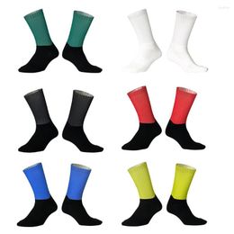 Sports Socks Silicone Non-slip Cycling Men Women Anti Slip Bicycle Bike Functional Material Hiking Running