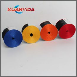 470cm  roll Double Colors 2inch Seatbelt Webbing for Refitting Racing Car Safety Belts Replacement on Sale