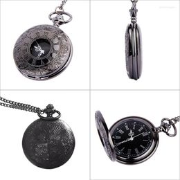 Pocket Watches Vintage Roman Numerals Quartz Fob Watch With Chain Antique Jewellery Pendant Necklace Gifts PR Sale
