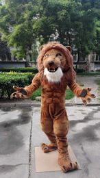 Animal Lion Mascot Costume Suit Party Game Fancy Dress Outfits Advertising Carnival Halloween Xmas Adults Fursuit Parade