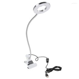 Table Lamps BEAU-Make Up Tattoo LED Lamp With Bracket Salon Cold And Warm Light Portable Permanent Make Beauty