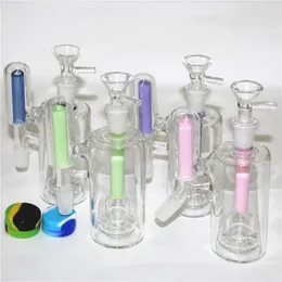 14mm hookahs Bong ash catcher 90 & 45 degrees With quartz banger glass bowl silicone container for bongs glass water pipe bubbler