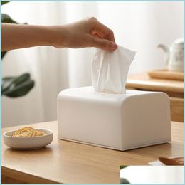 Tissue Boxes Napkins Home Toilet Paper Storage Box Living Room Bedroom Kitchen Towel Creativity Removable Holder Drop Delivery 2021 Dhmbl