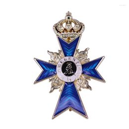 Brooches WWII German Bavarian Merit Cross 1866 Merenti Brooch Sward Crown Germany Badge Jewelry
