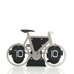 Table Clocks Autobots Bike Stainless Steel Panels Can Be Hung Plastic Panel Multi-color Sport Shi Ying Mechanical Flip Clock