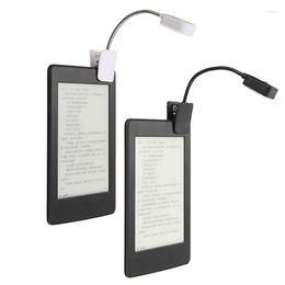 Table Lamps Mini LED Lamp Eye-Care Book Light Reading ABS Material Flexiable Small Night Lights Black White 2 Colours To Choose