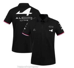 T-shirt da uomo 2021 Formula One Joint Car Series Tuta da corsa estiva T-shirt a maniche corte Polo con risvolto Asciugatura rapida Traspirante Taglia grande