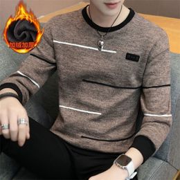 Men's Hoodies Sweatshirts Long Sleeve Sweatshirt Spring autumn trend preppy style teenage boy male khaki dark Grey 220930