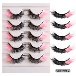 Reusable Hand Made Multilayer Color Fake Eyelashes Soft & Vivid Crsscross Culy Thick Mink False Lashes Extensions Makeup for Eyes 3 Models DHL