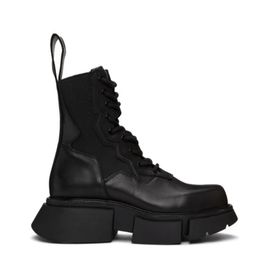 Fashion Men's Designer Boot Height Increasing Men Black Combat Boots Cute Man Tire Boot Botas Mujer