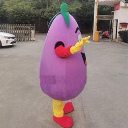 Eggplant Mascot Costume Costume Halloween Birthday Party Advertising Parade Adult Use Outdoor Suit