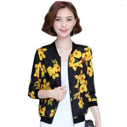 Women's Jackets 2022 Summer Kimono Tops Women Jacket Ladies Spring Floral Bomber Casual Outwear 437