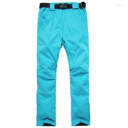 Skiing Pants Outdoor Men & Women High Quality Windproof Waterproof Warm Couple Snow Trousers Winter Solid Ski Snowboarding
